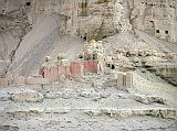 Tibet Guge 04 Tholing 11 South Ruins � the ruins on the slopes and the summit of the clayey mountains which dominate the great gompas on the south � (is) the summer residence of the monks. - Giuseppi Tucci: Secrets of Tibet (September 20, 1933)